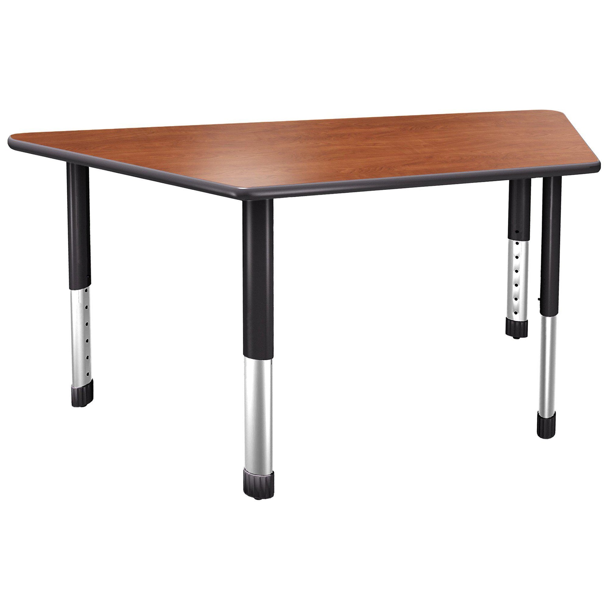 Aero Activity Table, 30" x 30" x 60" Trapezoid, Oval Adjustable Height Legs