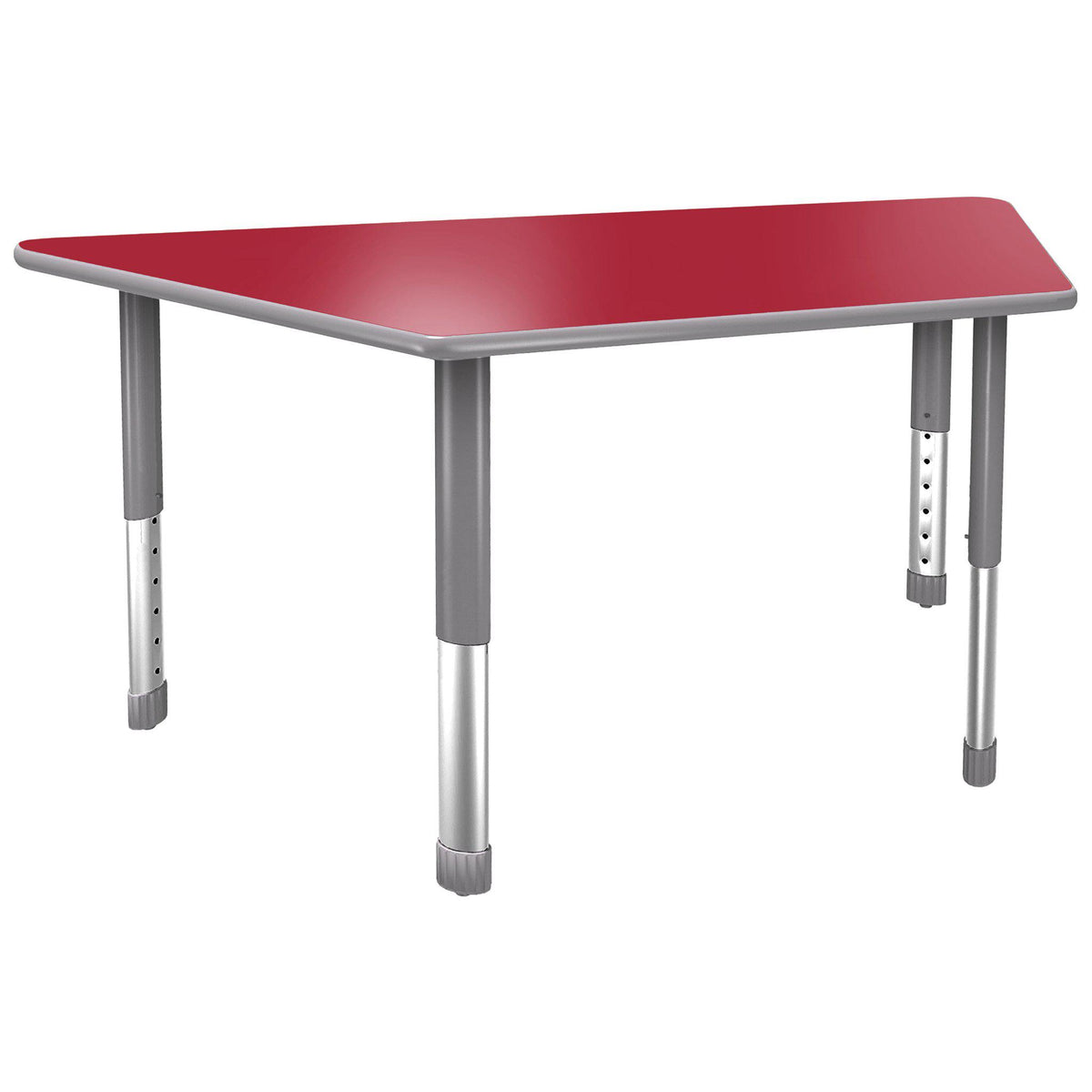 Aero Activity Table, 24" x 24" x 48" Trapezoid, Oval Adjustable Height Legs