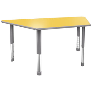 Aero Activity Table, 30" x 30" x 60" Trapezoid, Oval Adjustable Height Legs