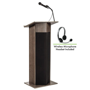 Power Plus Sound Lectern with Wireless Headset Mic