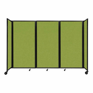 Room Divider 360° Folding Portable Partition with Acoustical Fabric Panels, 8' 6" W x 6' H