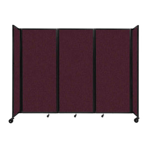 Room Divider 360° Folding Portable Partition with Acoustical Fabric Panels, 8' 6" W x 6' 10" H