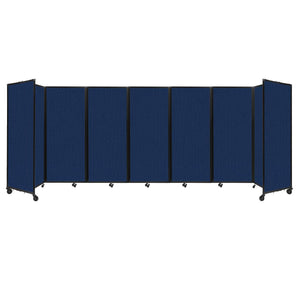 Room Divider 360° Folding Portable Partition with Acoustical Fabric Panels, 19' 6" W x 6' 10" H