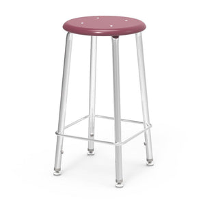 121 Series Lab Stools with Hard Plastic Seats-Stools-24"-Wine-