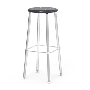 121 Series Lab Stools with Hard Plastic Seats-Stools-30"-Black-