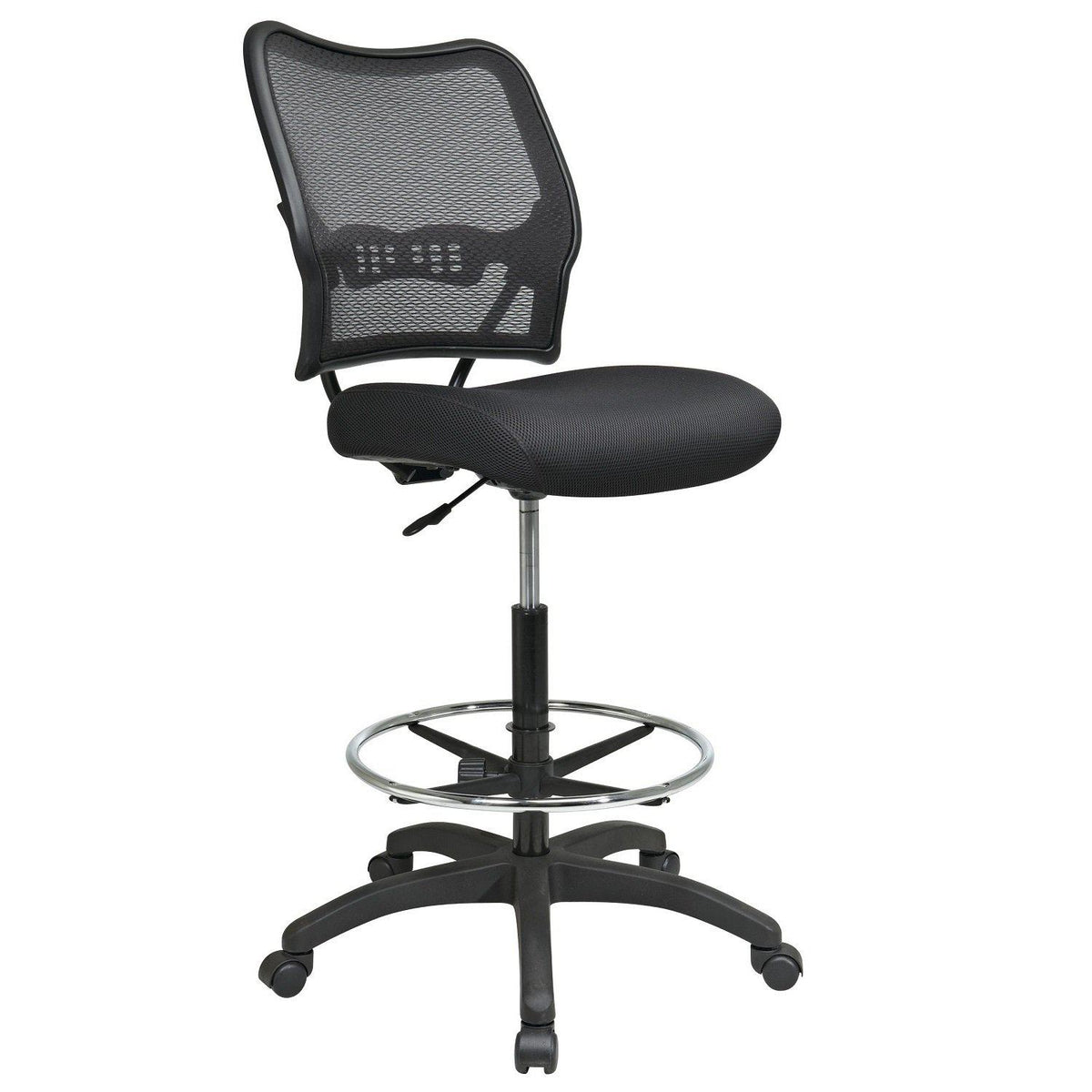 Deluxe AirGrid® Back Drafting Chair with Black Mesh Seat