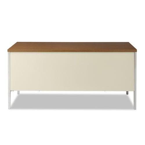 Alera double pedestal steel on sale desk metal desk