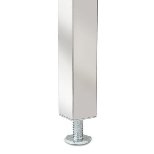 Double Pedestal Steel Desk, 72" x 36" x 29.5", Mocha/Black