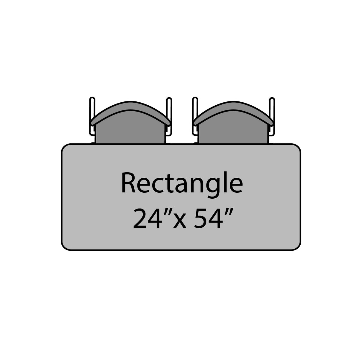 Apex Adjustable Height Collaborative Student Table, 24" x 54" Rectangle