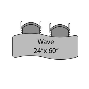 Marco Apex Adjustable Height Collaborative Student Table, 24" x 60" Wave