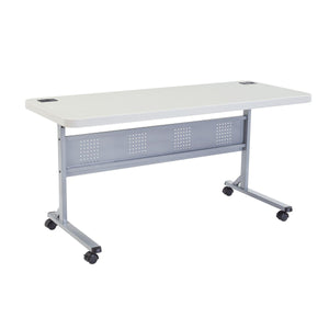 24" x 60" Flip-N-Store Training Table-Tables-Speckled Grey-24" x 60"-