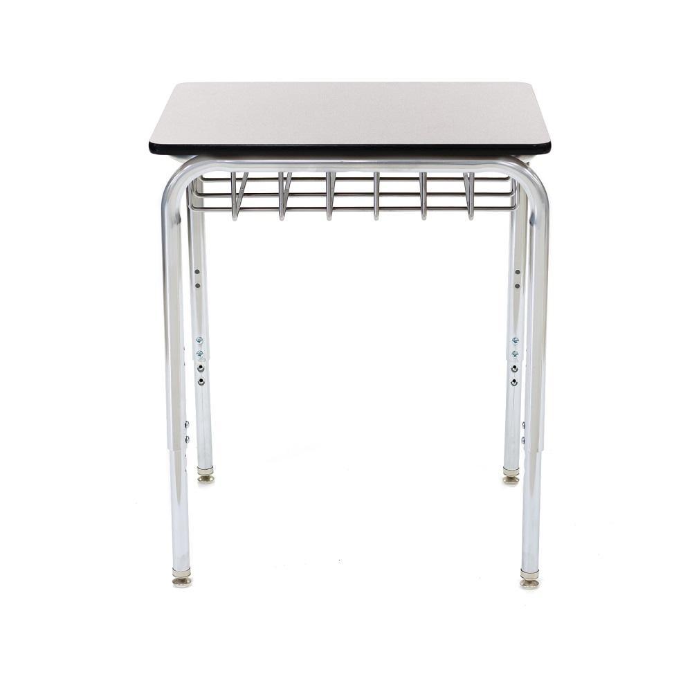 Clearview Adjustable Open Front Desk, High-Pressure Laminate Top