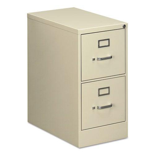 Two-Drawer Economy Vertical File Cabinet, Letter, 15" W  x 25" D x 29" H, Putty