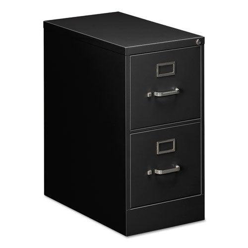 Two-Drawer Economy Vertical File Cabinet, Letter, 15" W  x 25" D x 29" H, Black