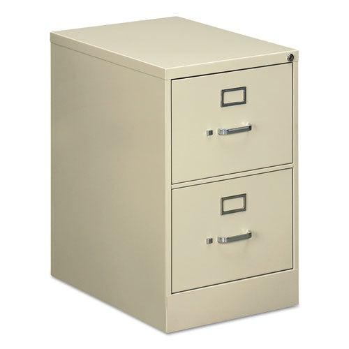 Two-Drawer Economy Vertical File Cabinet, Legal, 18.25" W  x 25" D x 29" H, Putty