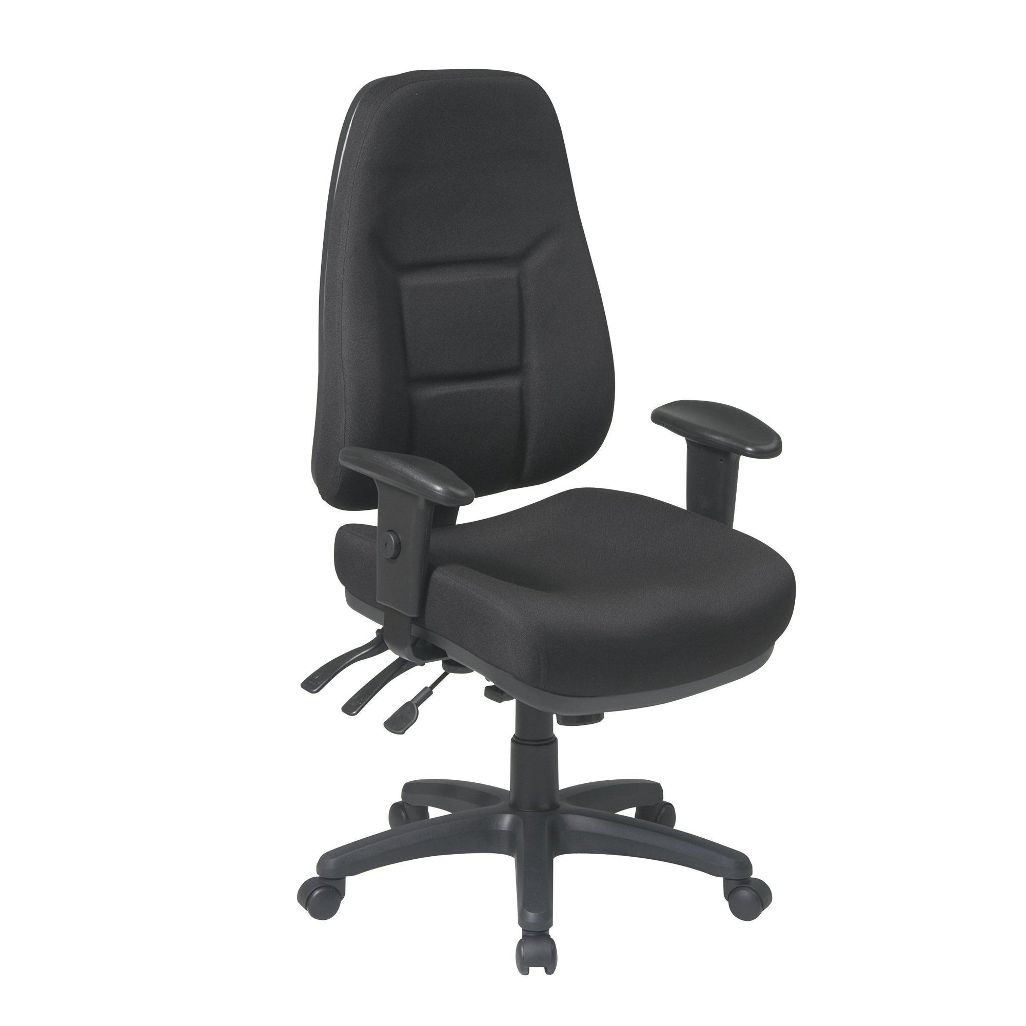 High Back Multi Function Ergonomic Chair with Ratchet Back Height Adjustment and 2-Way Adjustable Arms
