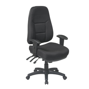 High Back Multi Function Ergonomic Chair with Ratchet Back Height Adjustment and 2-Way Adjustable Arms
