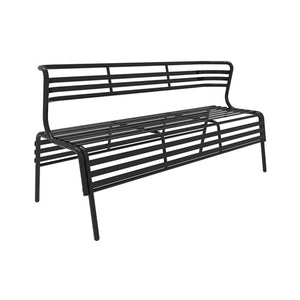 CoGo™ Steel Outdoor/Indoor Bench with Back, FREE SHIPPING