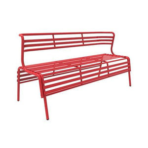 CoGo™ Steel Outdoor/Indoor Bench with Back, FREE SHIPPING