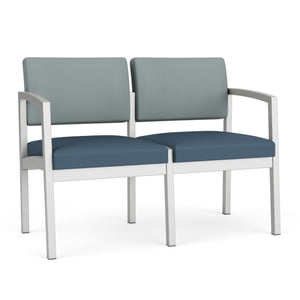 Lenox Steel Collection Reception Seating, 2 Seat Sofa, Healthcare Vinyl Upholstery, FREE SHIPPING