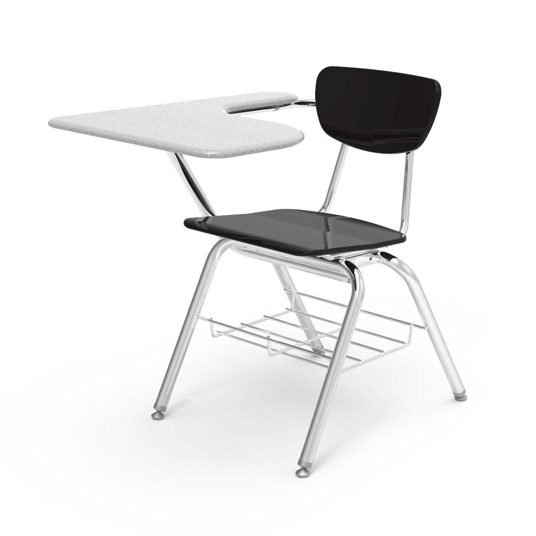 3000 Series Chair Desk with Tablet Arm Top-Chairs-Black-Grey Nebula-