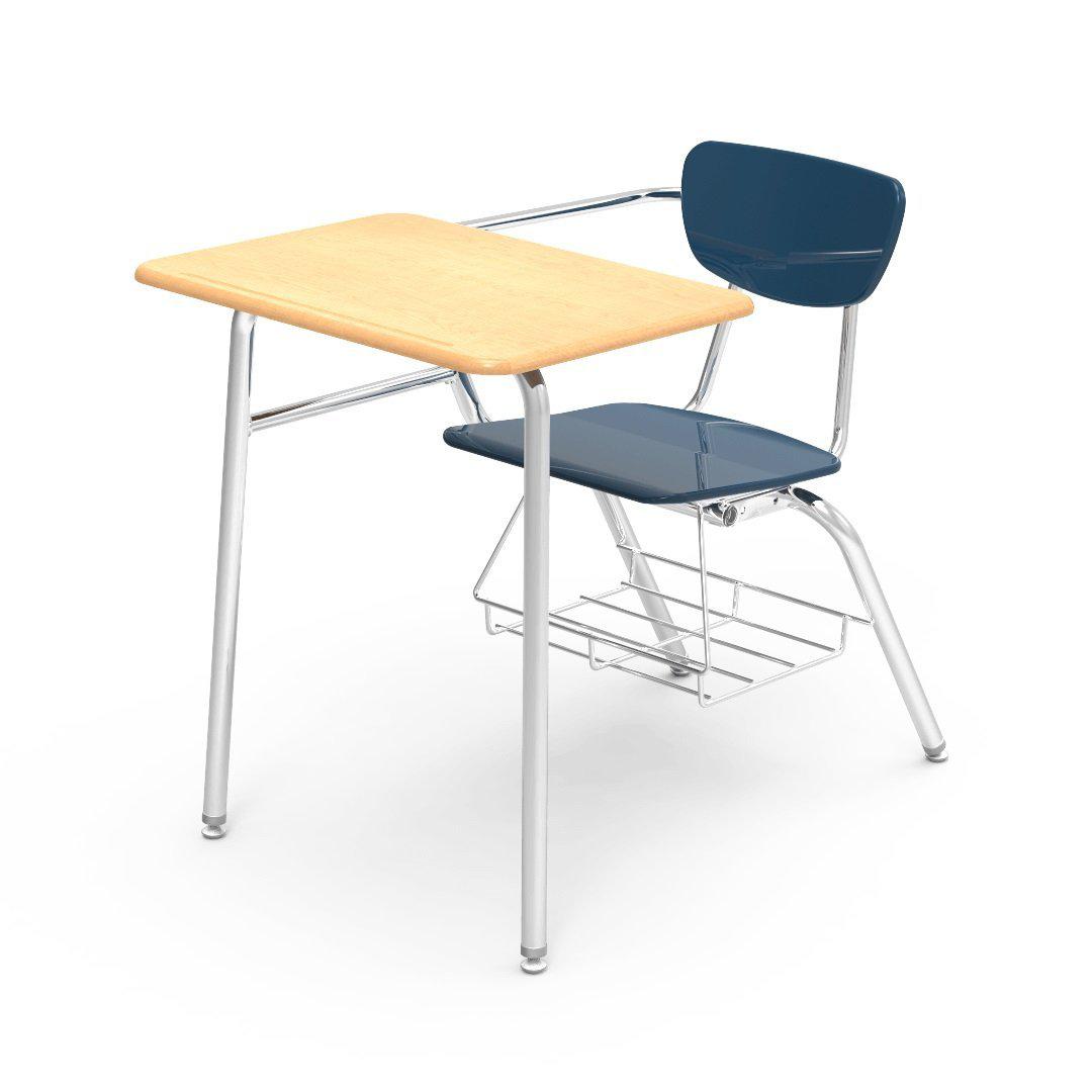 3000 Series Combo Unit with 18" x 24" Top-Desks-Navy-Fusion Maple-