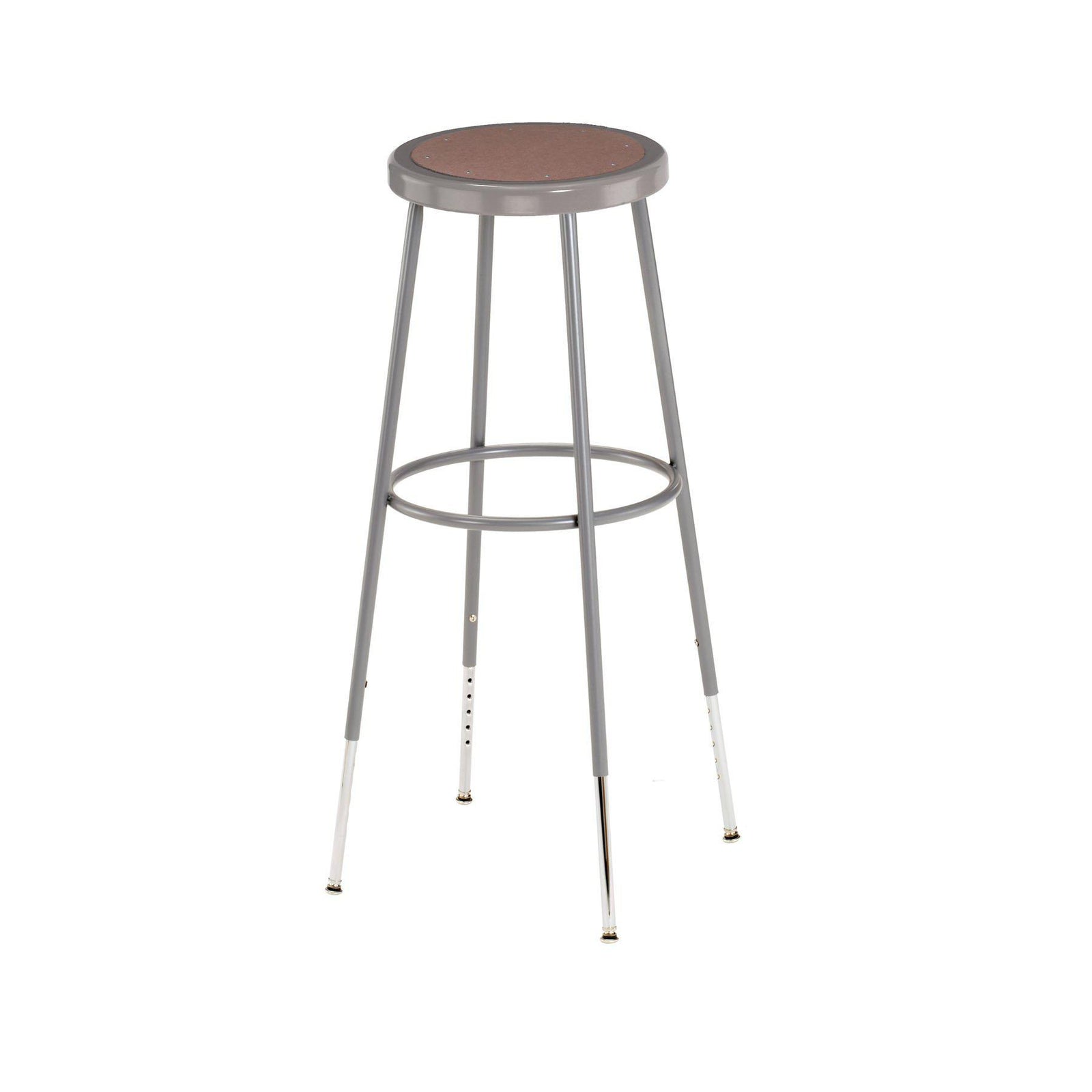 32"-39" Height Adjustable Heavy Duty Steel Stool-Stools-
