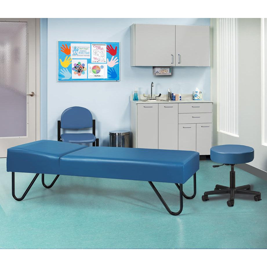School Nurse Ready Room with Chrome Leg Recovery Couch