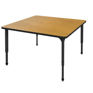 Apex Adjustable Height Collaborative Student Table, 48" Square