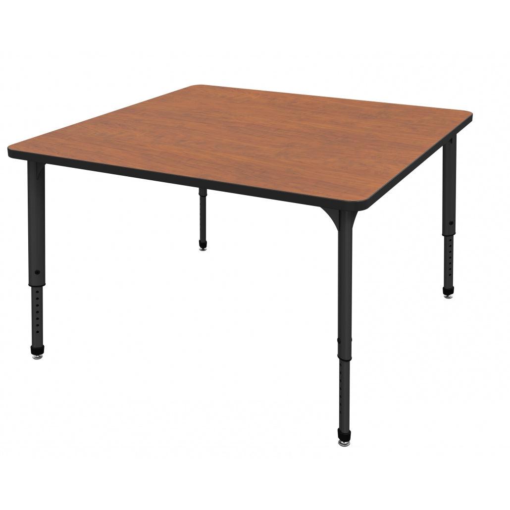 Apex Adjustable Height Collaborative Student Table, 48" Square