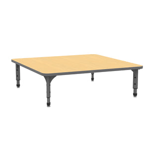 Adjustable Height Floor Activity Table, 48" Square