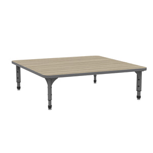 Adjustable Height Floor Activity Table, 48" Square