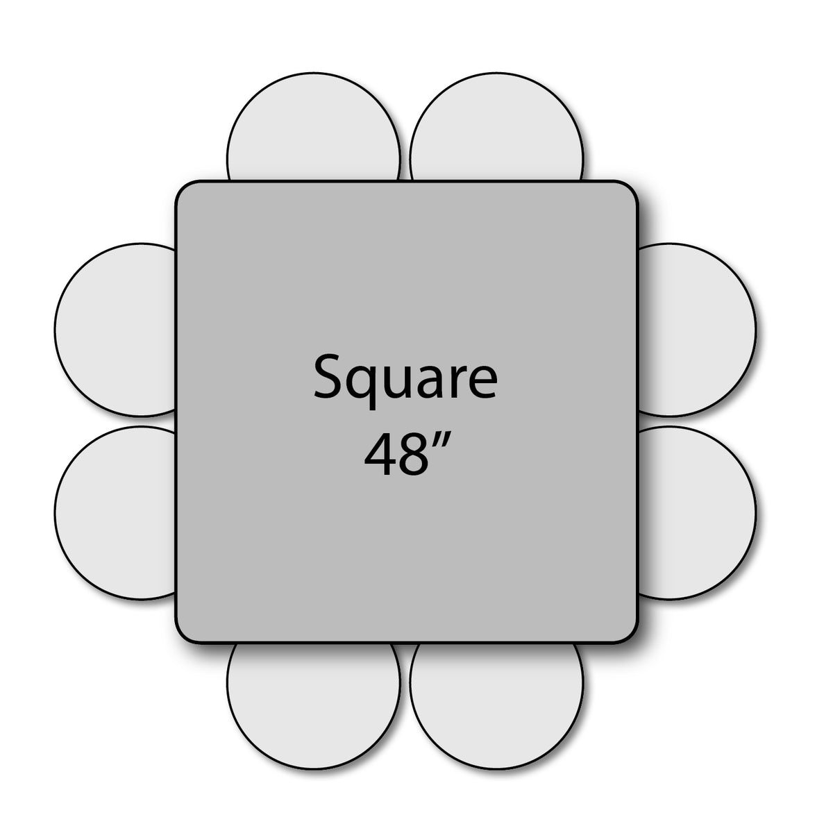 Adjustable Height Floor Activity Table with Dry-Erase Laminate Markerboard Top, 48" Square