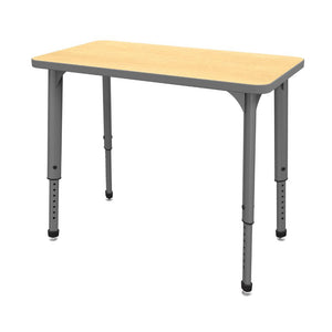 Apex Classroom Desk and Chair Package, 24 Rectangle Collaborative Student Desks, 20" x 30", with 24 Apex Stack Chairs