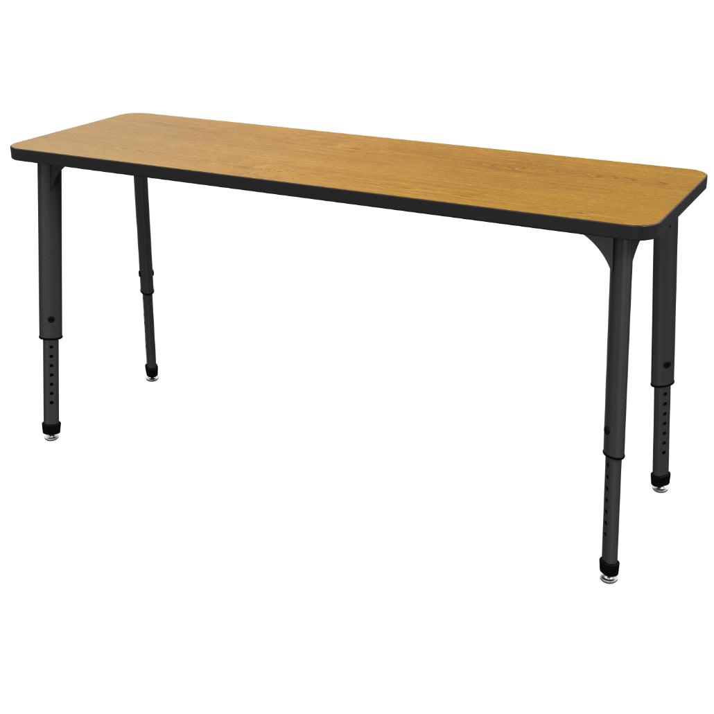 Apex Adjustable Height Collaborative Student Desk, 20" x 60" Rectangle