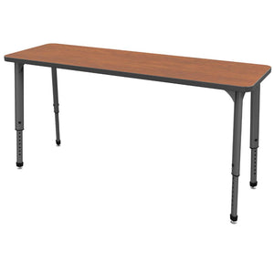 Apex Adjustable Height Collaborative Student Desk, 20" x 60" Rectangle
