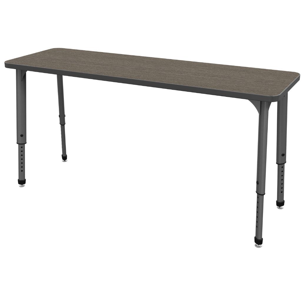 Apex Adjustable Height Collaborative Student Desk, 20" x 60" Rectangle