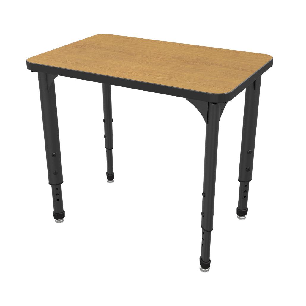 Apex Adjustable Height Collaborative Student Desk, 20" x 30" Rectangle