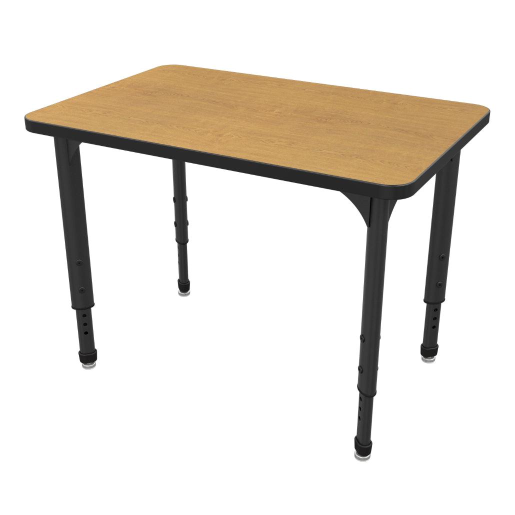 Apex Adjustable Height Collaborative Student Desk, 24" x 36" Rectangle