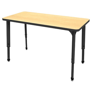 Apex Adjustable Height Collaborative Student Table, 24" x 54" Rectangle