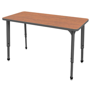 Apex Adjustable Height Collaborative Student Table, 24" x 48" Rectangle