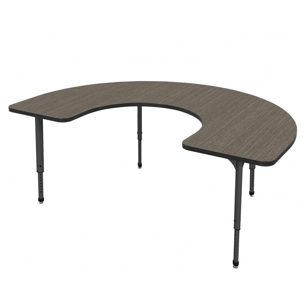 Apex Adjustable Height Collaborative Student Table, 48 x 72 Horsesho -  NextGen Furniture, Inc.