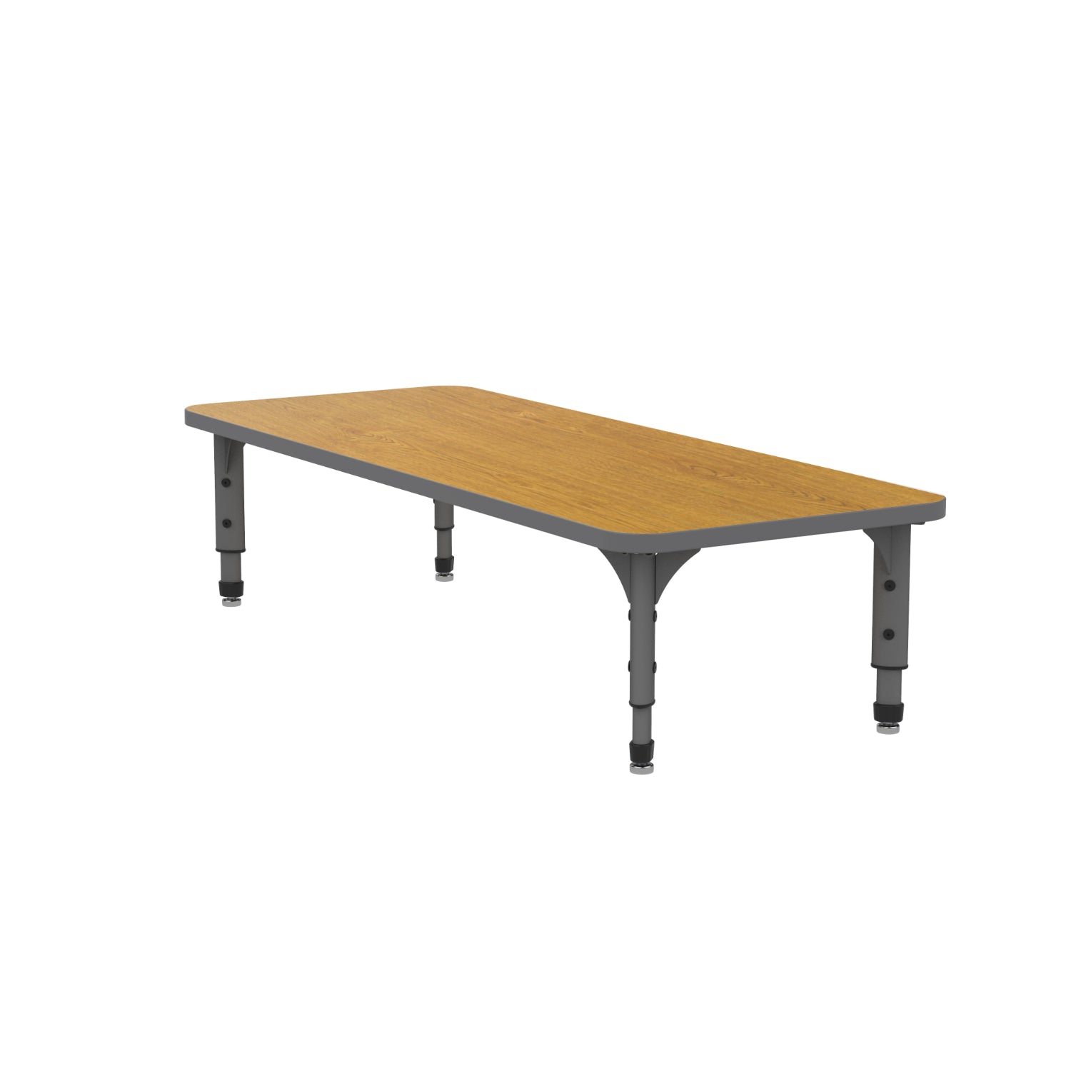 Adjustable Height Floor Activity Table, 24" x 60" Rectangle