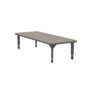 Adjustable Height Floor Activity Table, 24" x 60" Rectangle