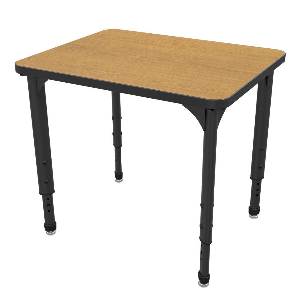 Apex Adjustable Height Collaborative Student Desk, 24" x 30" Rectangle