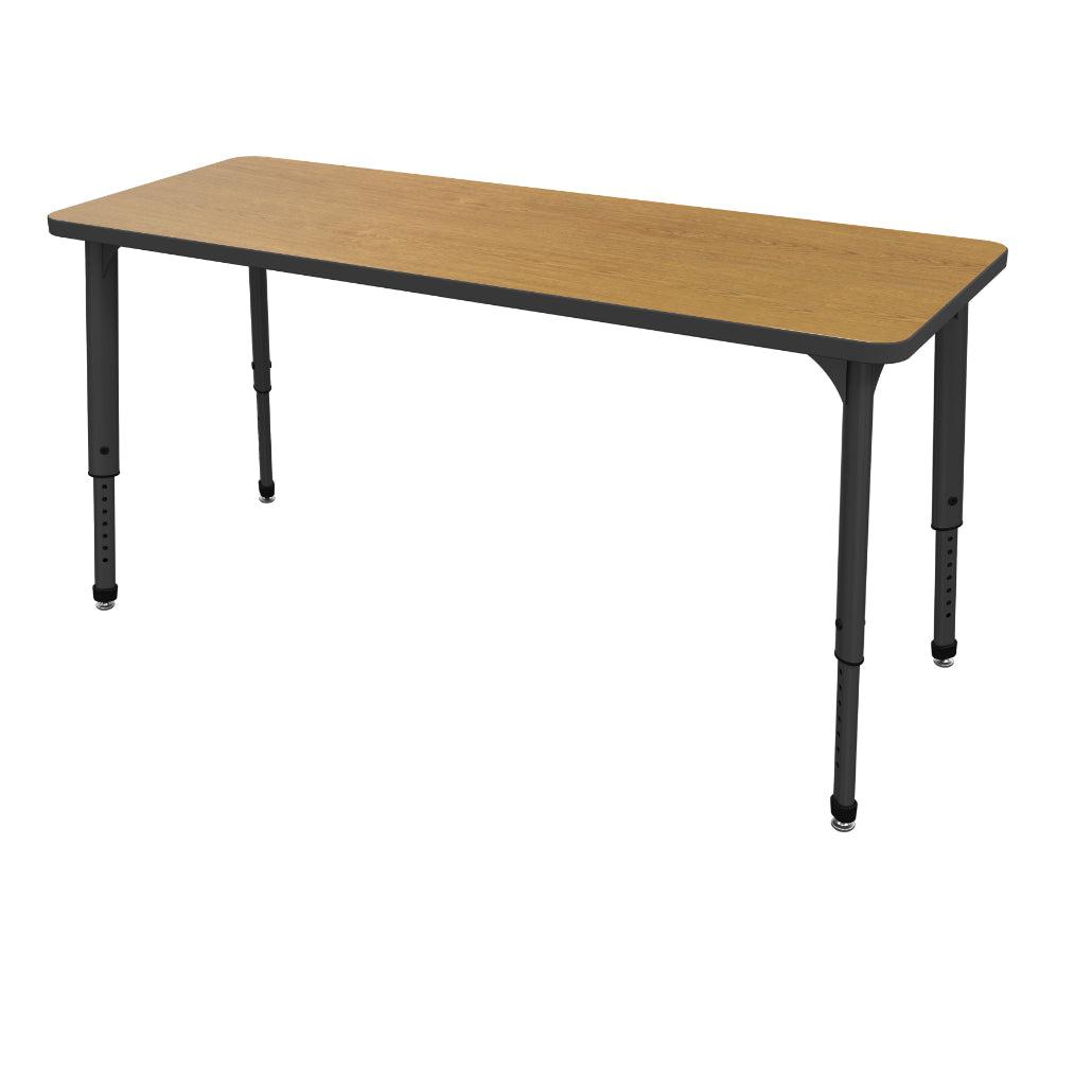 Apex Adjustable Height Collaborative Student Table, 24" x 72" Rectangle