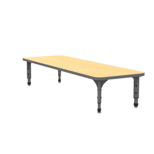 Adjustable Height Floor Activity Table, 24" x 72" Rectangle