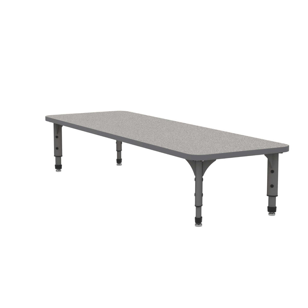 Adjustable Height Floor Activity Table, 24" x 72" Rectangle