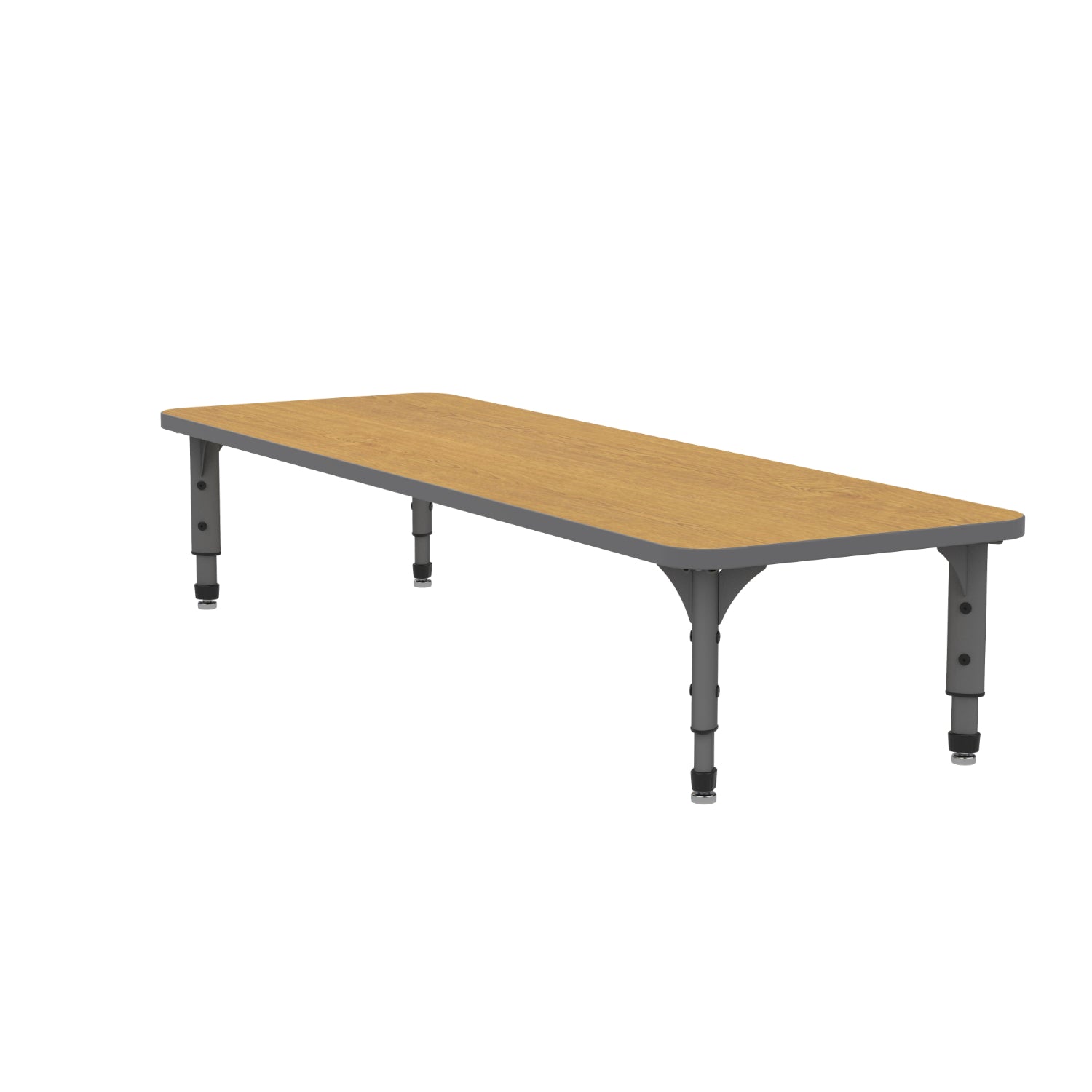 Adjustable Height Floor Activity Table, 24" x 72" Rectangle