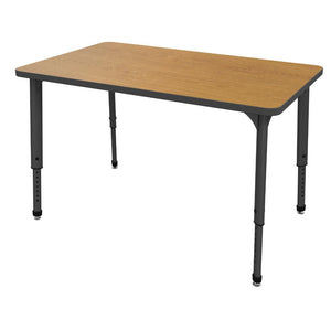 Marco Apex Adjustable Height Collaborative Student Table, 30" x 48" Rectangle